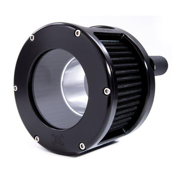 BA Race Series air cleaner. Black. Clear cover