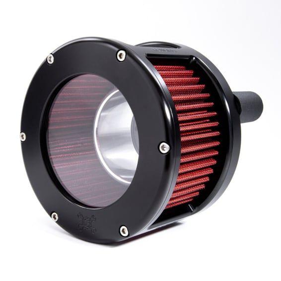 BA Race Series air cleaner. Black. Clear cover