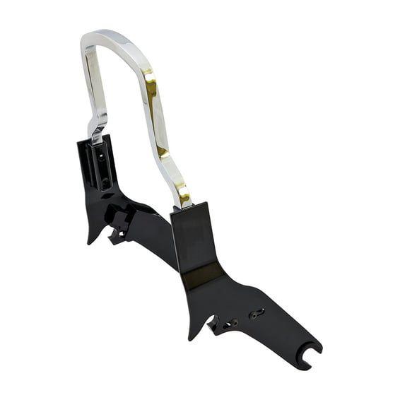 detachable sissy bar side plates. Black