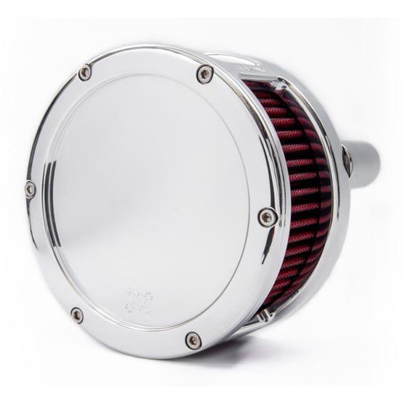 BA air cleaner, Chrome. Solid cover