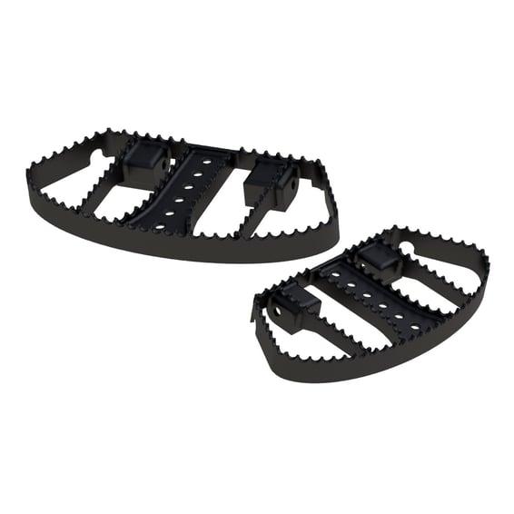 MX rider floorboards. Black