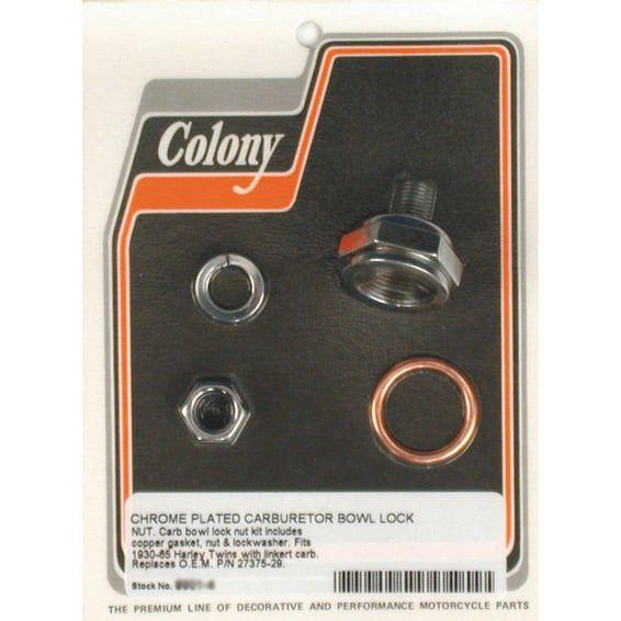 linkert carb bowl lock nut kit