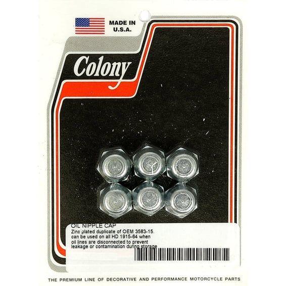 oil line nipple cap set. Zinc