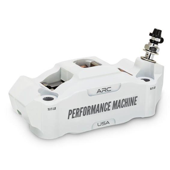 PM, Race Series Radial Mount Caliper. Right. White