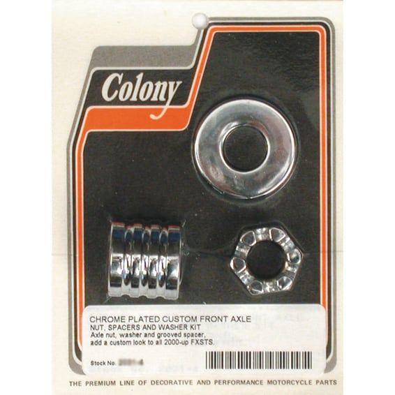 axle spacer kit front, grooved
