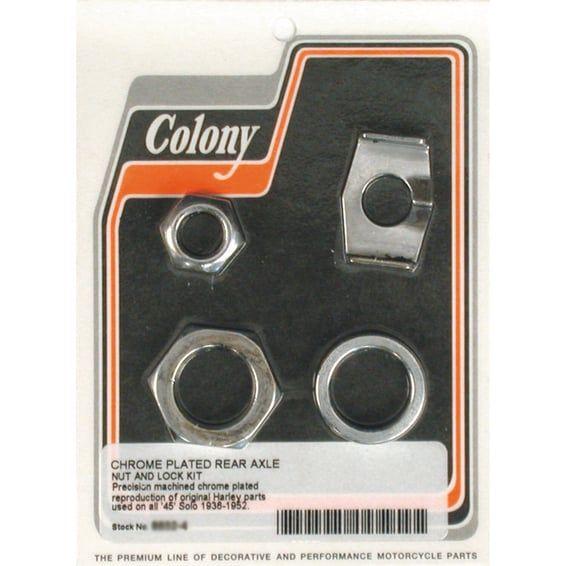 rear axle nut & lock kit