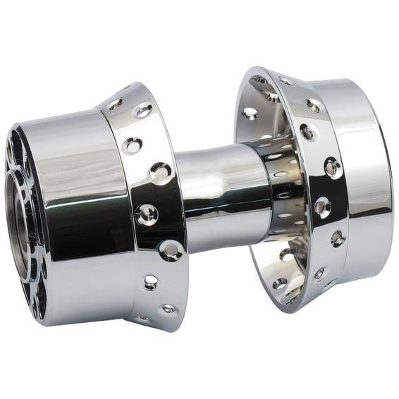 Rear wheel hub, chrome