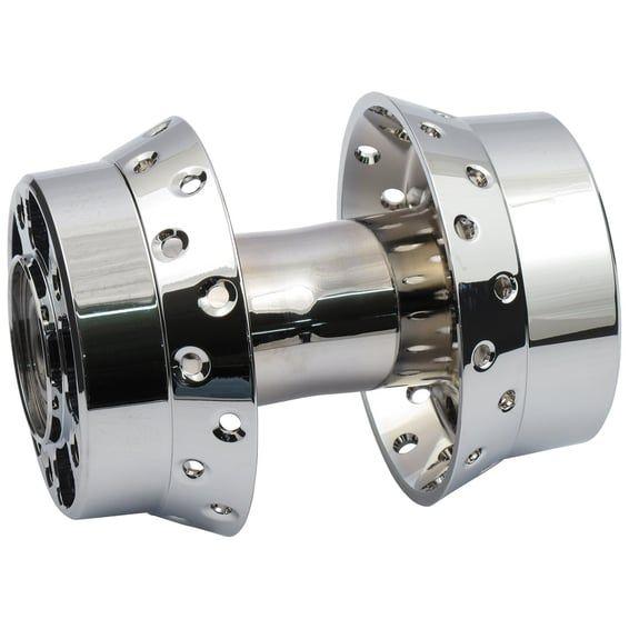 Rear wheel hub, chrome