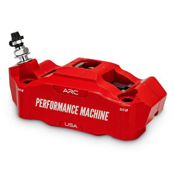PM, Race Series Radial Mount Caliper. Left. Red