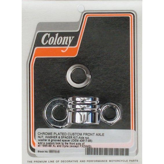 axle spacer kit front, grooved