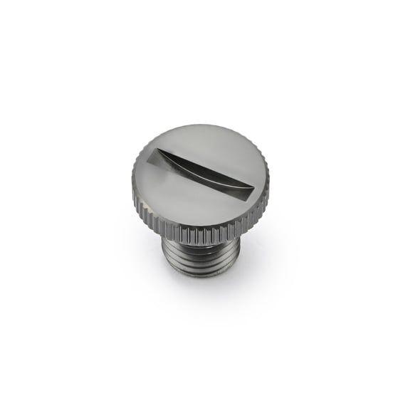 mirror hole plug. Gun-metal. RHT