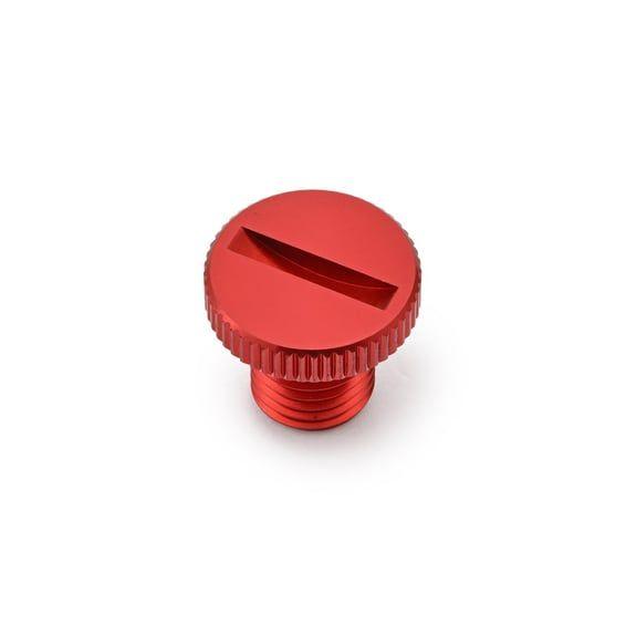 mirror hole plug. Red. RHT