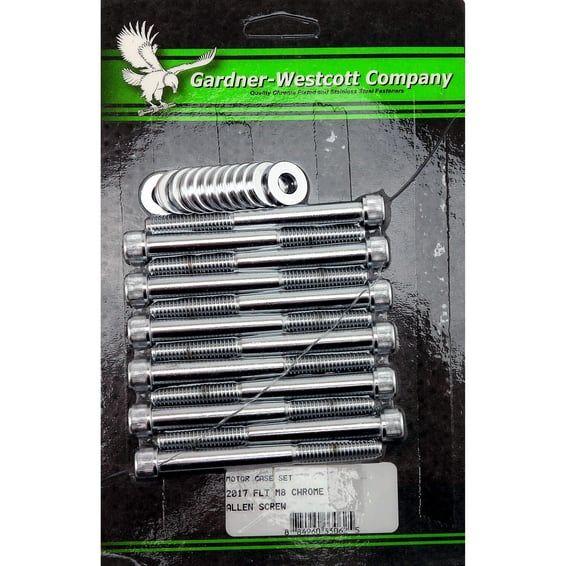 GW, crankcase bolt kit. Chrome