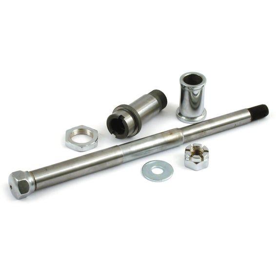 Front wheel axle set. Chrome
