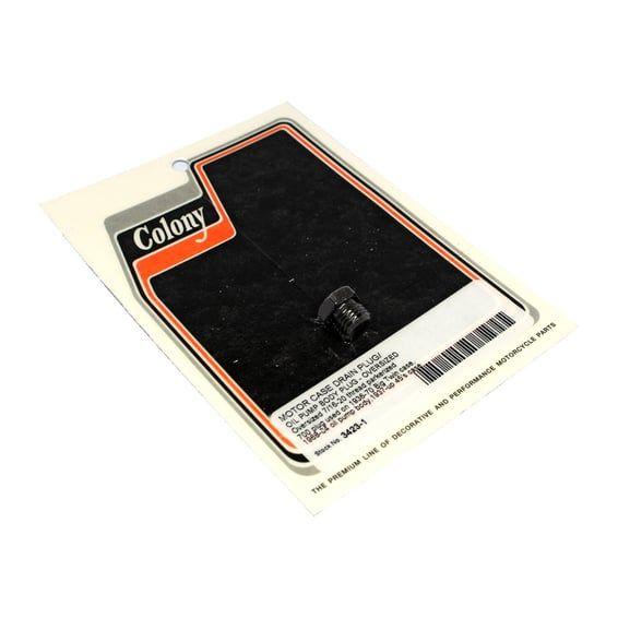oversize drain plug. Black