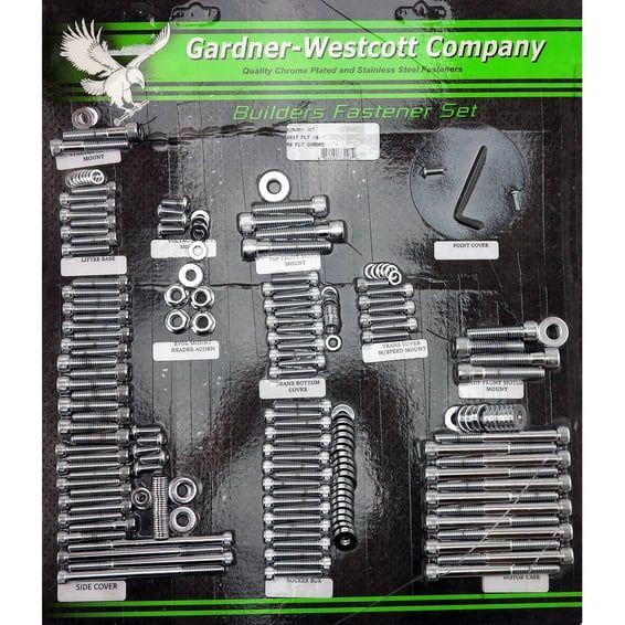 GW, builders fastener set. Chrome