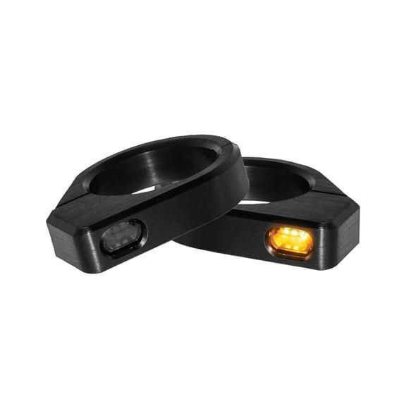 ZC-Line Micro LED fork turn signal set. Black