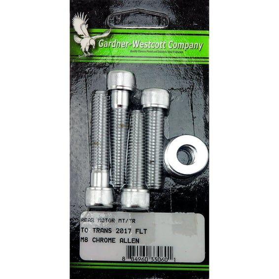 GW, rear motor mount kit. Chrome