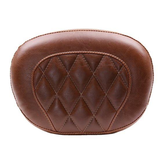 Vintage sissy bar back pad. Brown Diamond