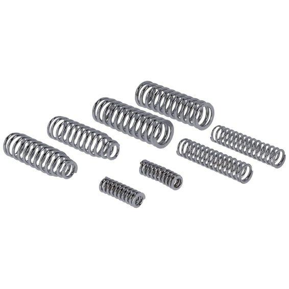 Heavy Duty 8-spring set for early Springer forks. Chrome