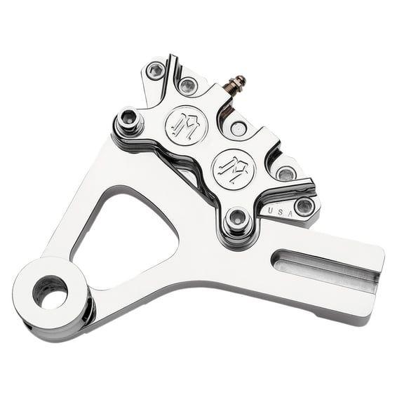 PM, Rear 4-p caliper bracket, 11.5". Chrome