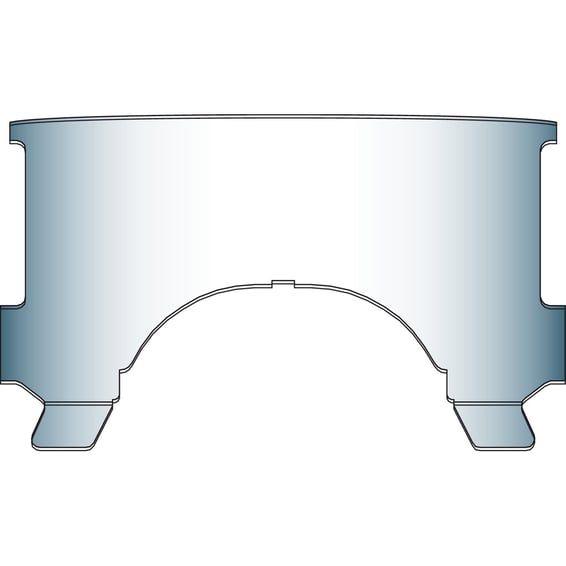 repl. adj. lower window (style B). Clear