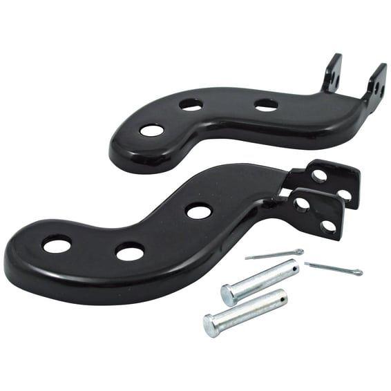 Passenger foot peg bracket kit. Black