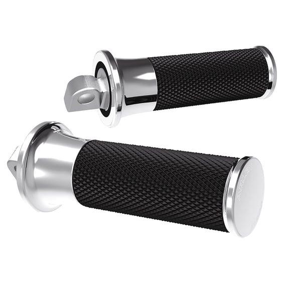 Fusion foot pegs. Smooth. Chrome