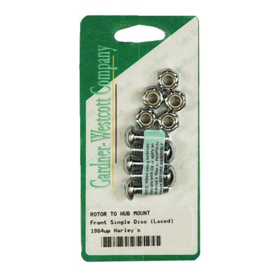 Brake rotor bolt kit, chrome button