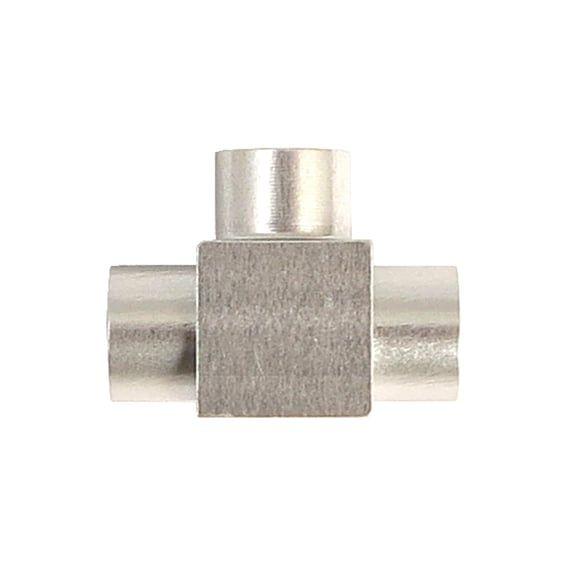 Varioflex brake line connector stainless T-fitting