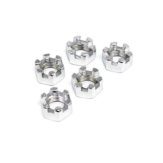 Chrome castle nut, 5/16-24