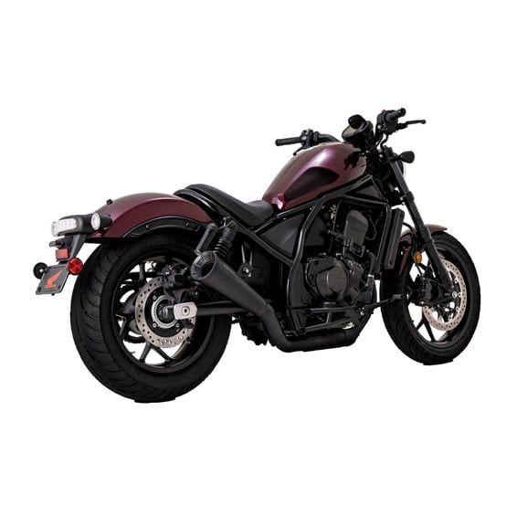 Upsweep slip-on exhaust muffler. matte black