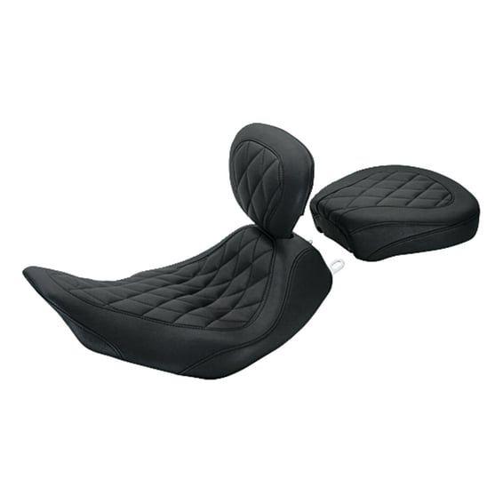 Wide Tripper solo seat. With rider backrest