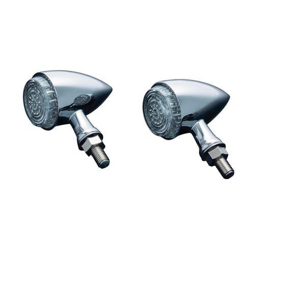 Torpedo LED turn signals. Chrome