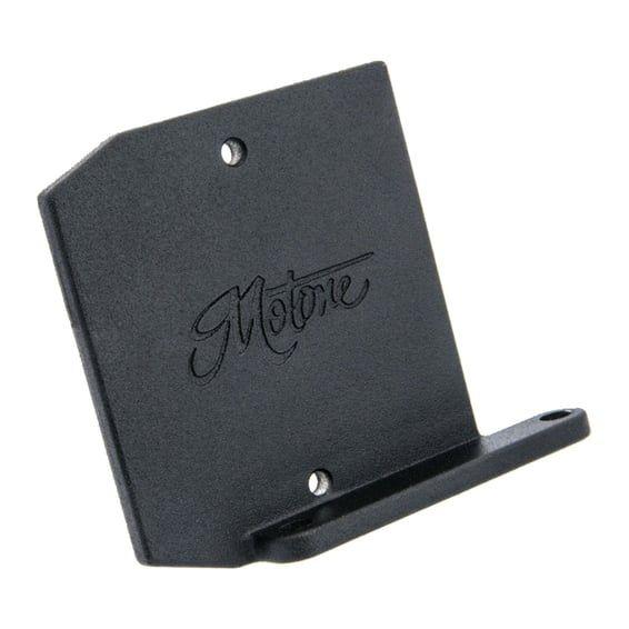 regulator relocation bracket. Black