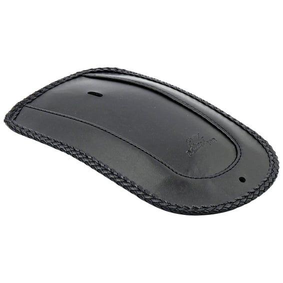 rear fender bib. Plain with braided edges