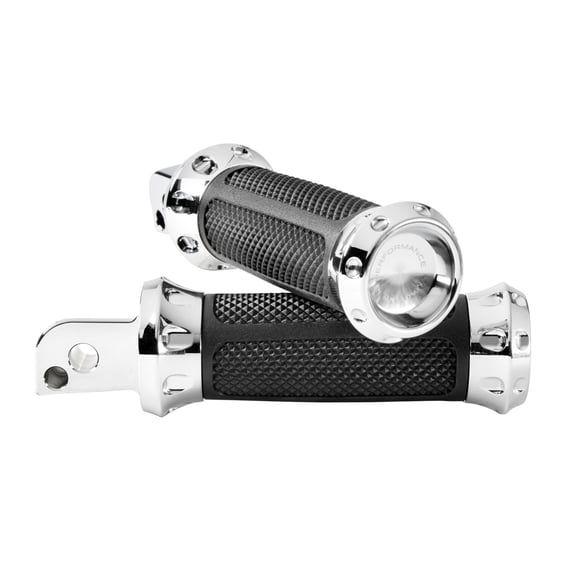 Overdrive passenger foot pegs. Chrome