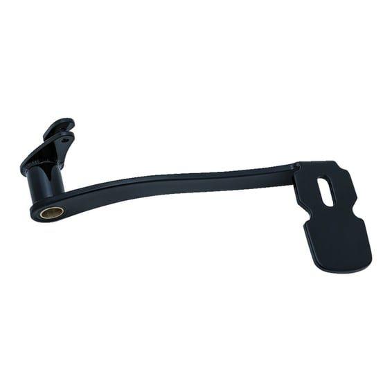 Smooth extended brake pedal. Gloss black