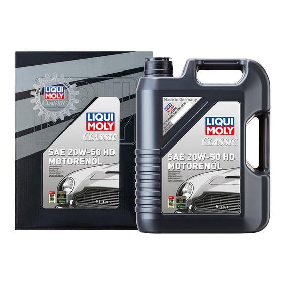 HD classic SAE 20W-50 motor oil. 5 liter