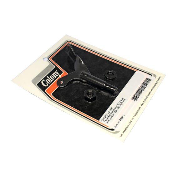choke lever. Black