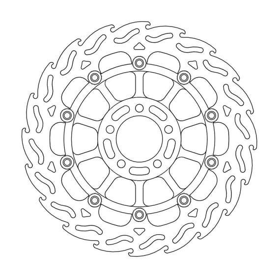 Flame series floating brake rotor