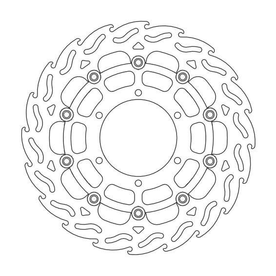 Flame series floating brake rotor
