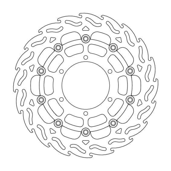 Flame series floating brake rotor