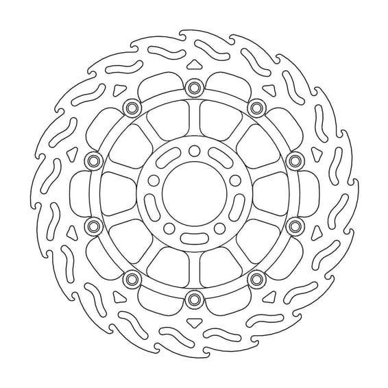 Flame series floating brake rotor