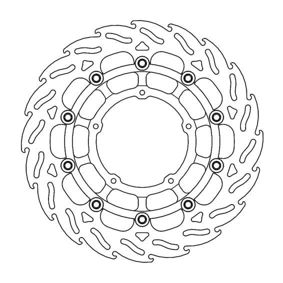 Flame series floating brake rotor