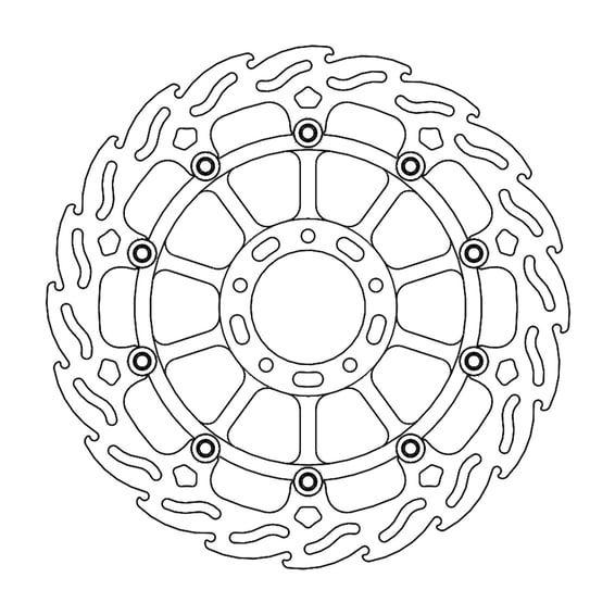 Flame series floating brake rotor