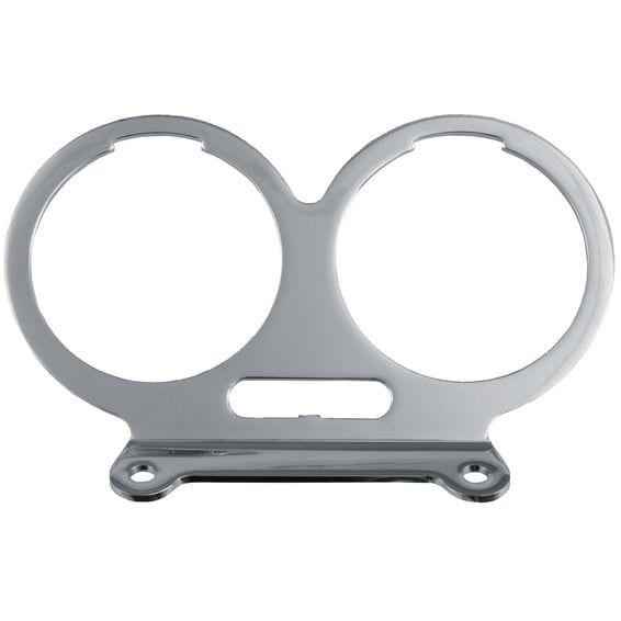 Mounting bracket, speedo & tachometer. Chrome
