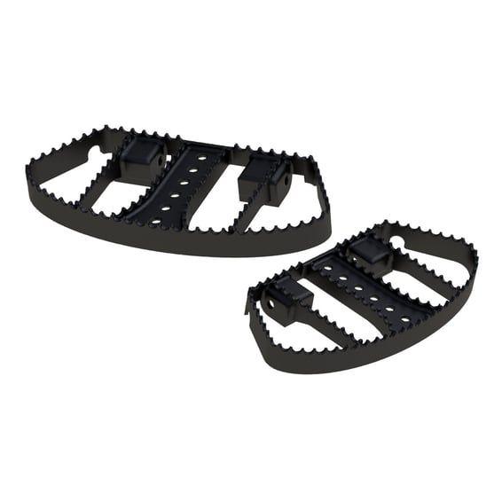 MX rider floorboards. Black