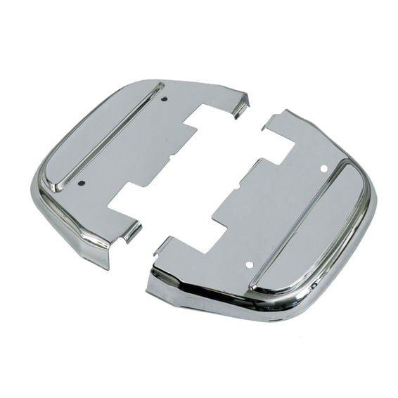 Covers, passenger floorboards. Chrome