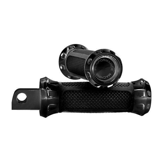 PM, Overdrive foot peg set. Black